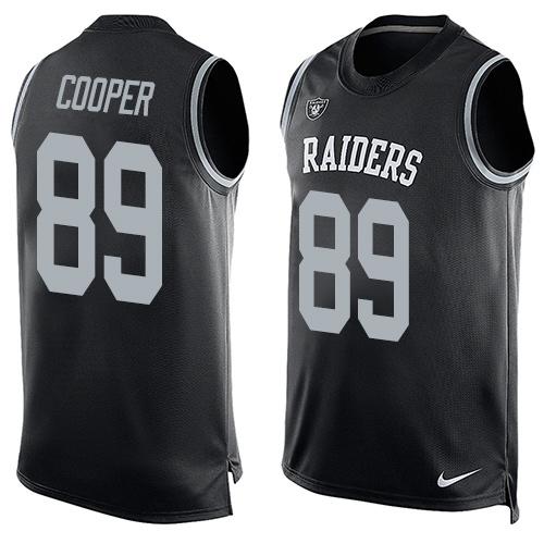 Nike Raiders #89 Amari Cooper Black Team Color Men's Stitched NFL Limited Tank Top Jersey - Click Image to Close